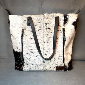 AD American Darling Tote Bag Purse Cowhide Genuine Leather Women Western Cowgirl